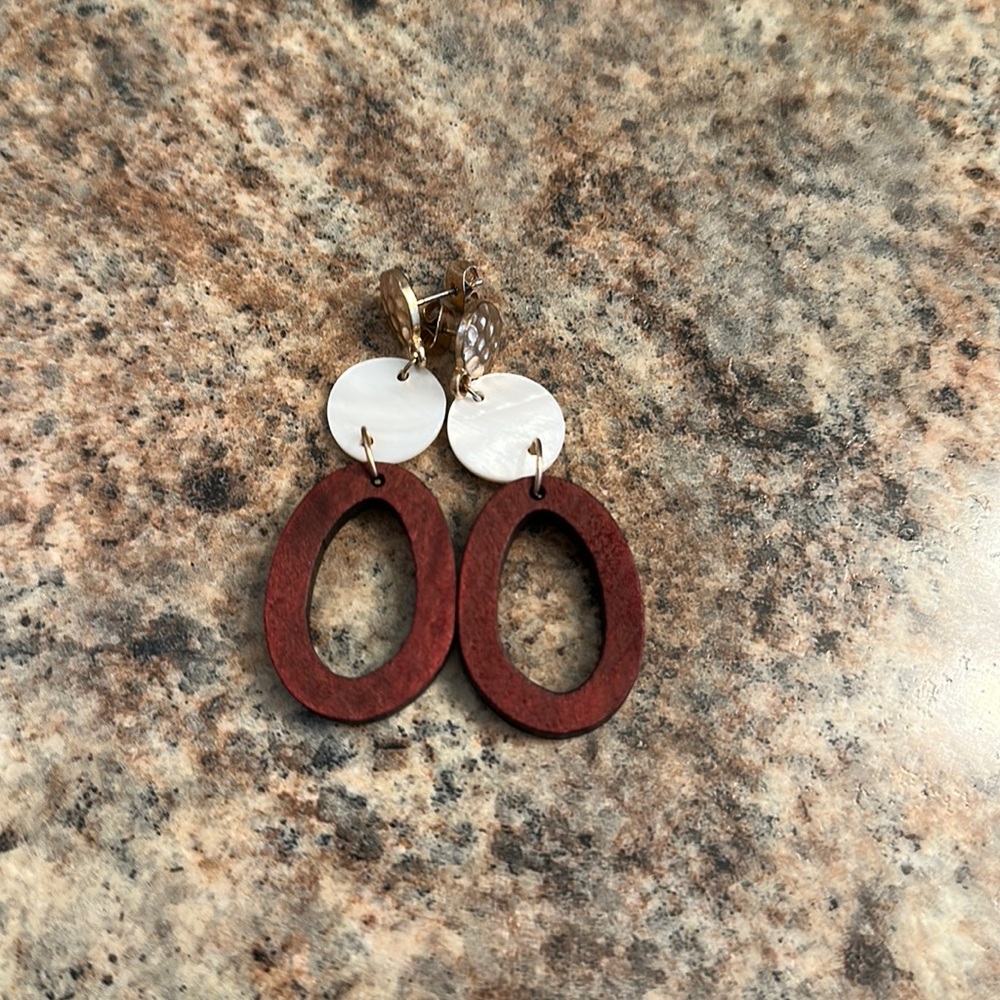 Cute mixed media earrings